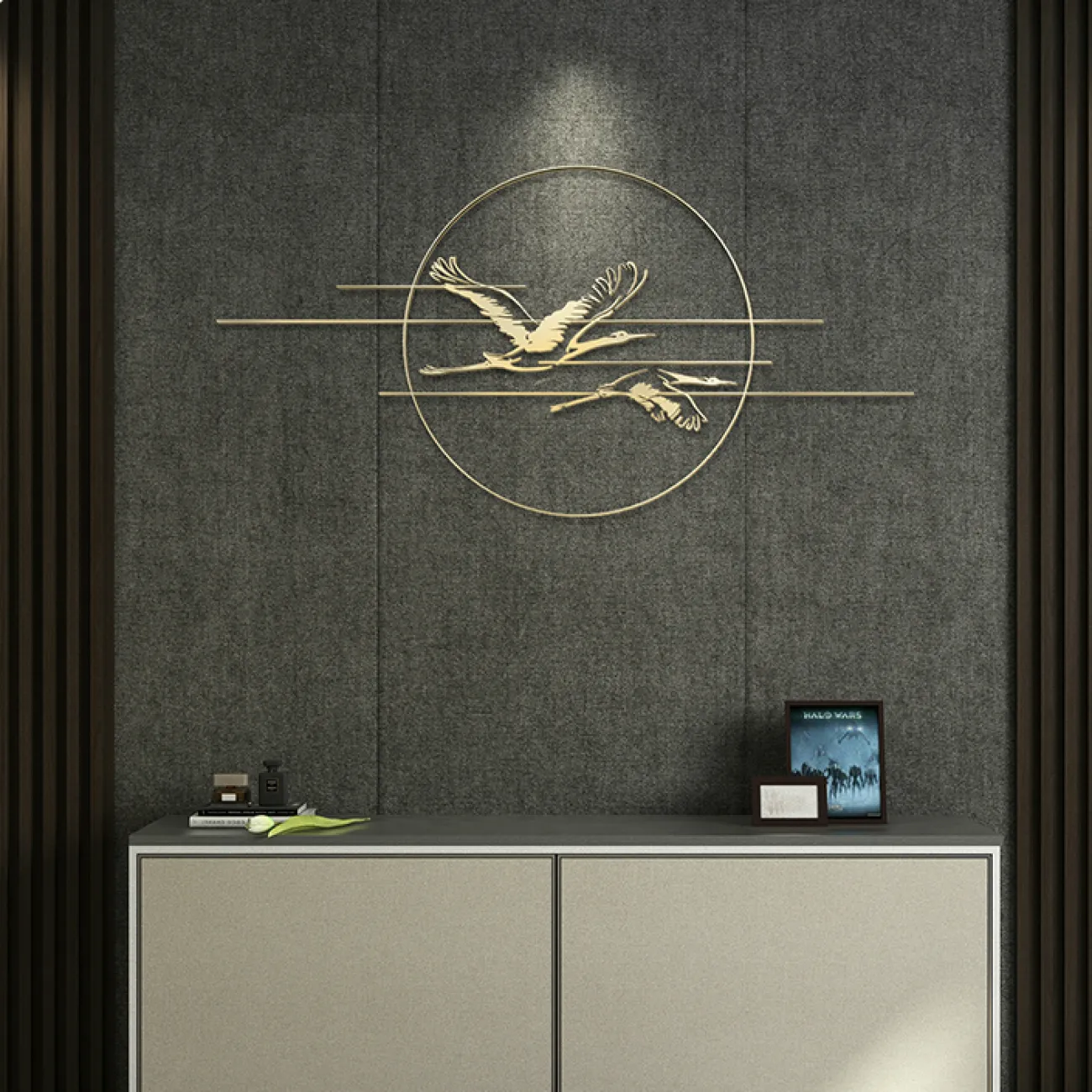 Дизайнерский настенный декор птицы LaLume-KKK00219