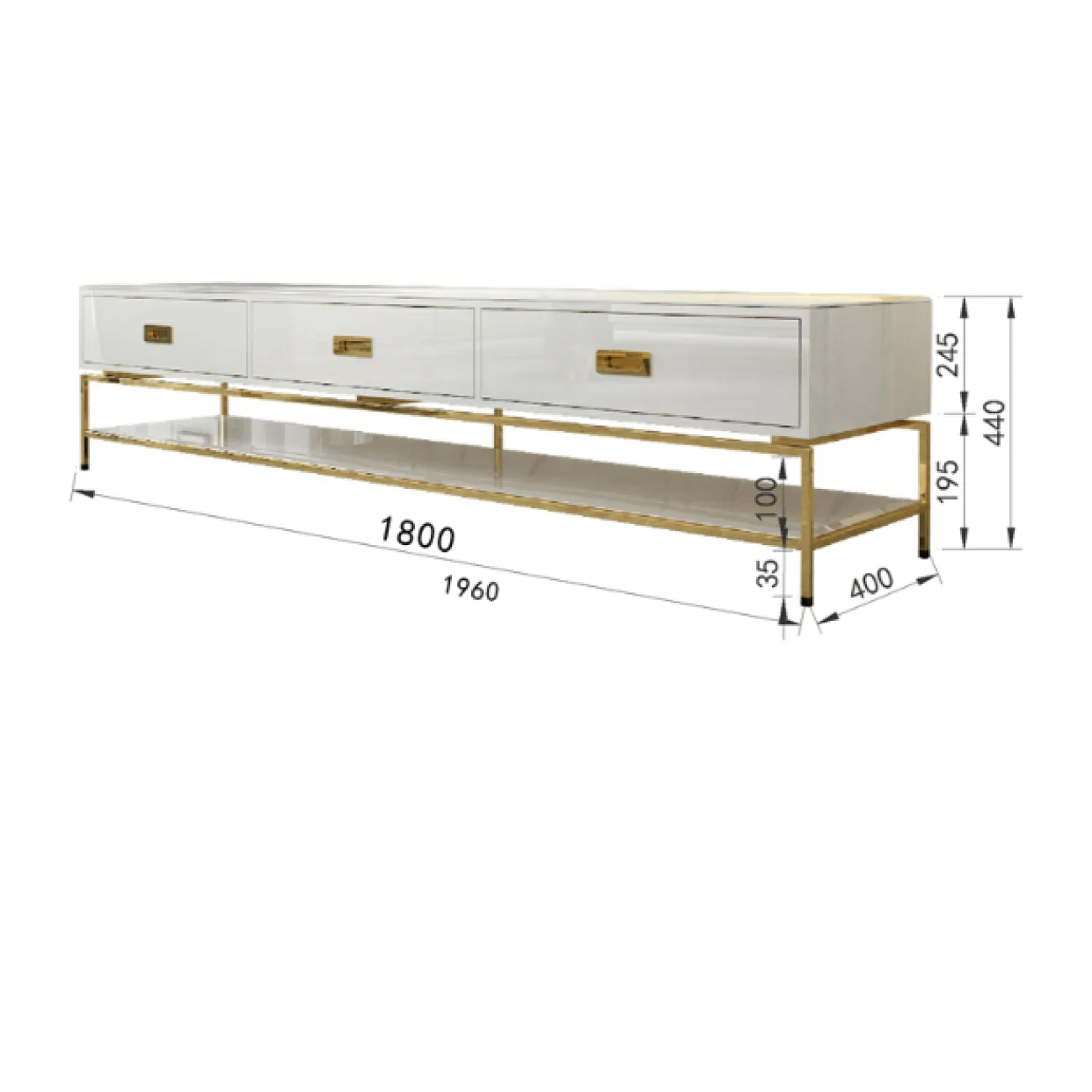 Дизайнерский комод под ТВ LaLume-TV00125