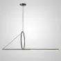 Подвесной светильник SUSPENSION CERCLE ET TRAIT – GRAPHITE SATINE L120 от ImperiumLoft