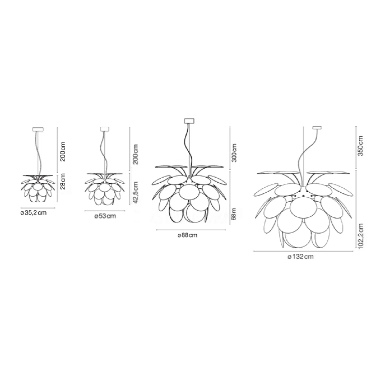 Люстра Discoco designed by Christophe Mathieu in 1997 от LaLume