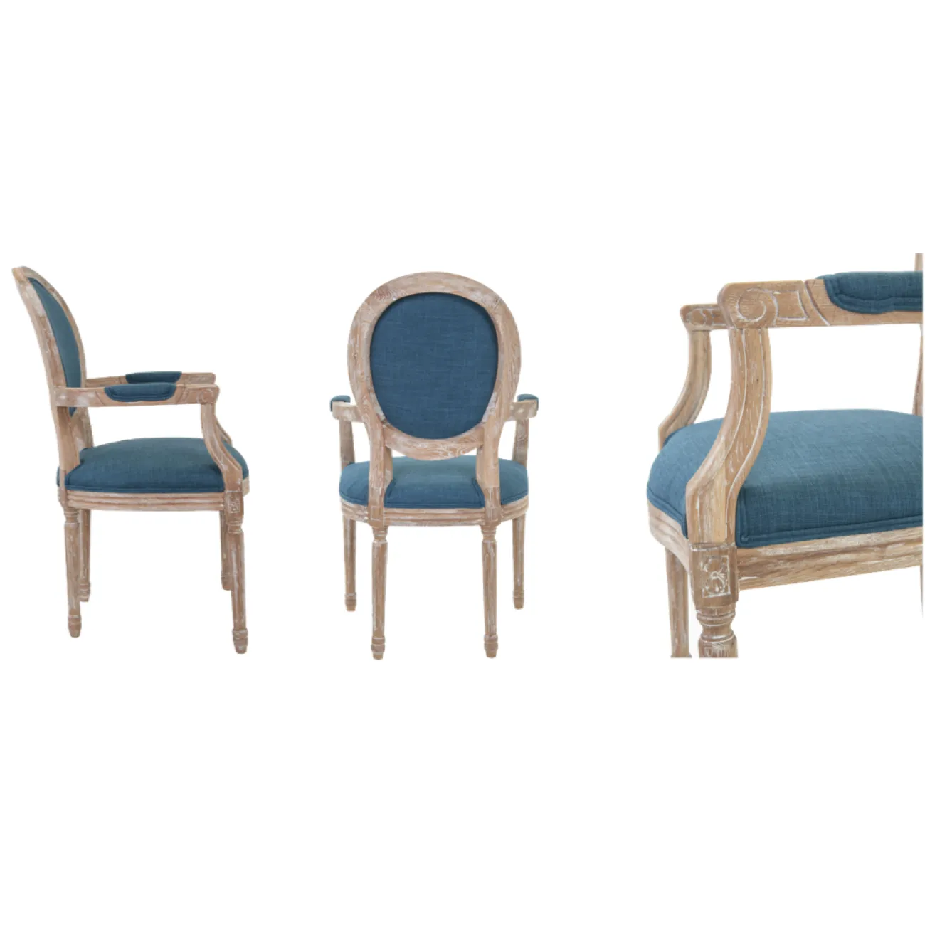 Стул French chairs Provence Blue ArmChair от LaLume