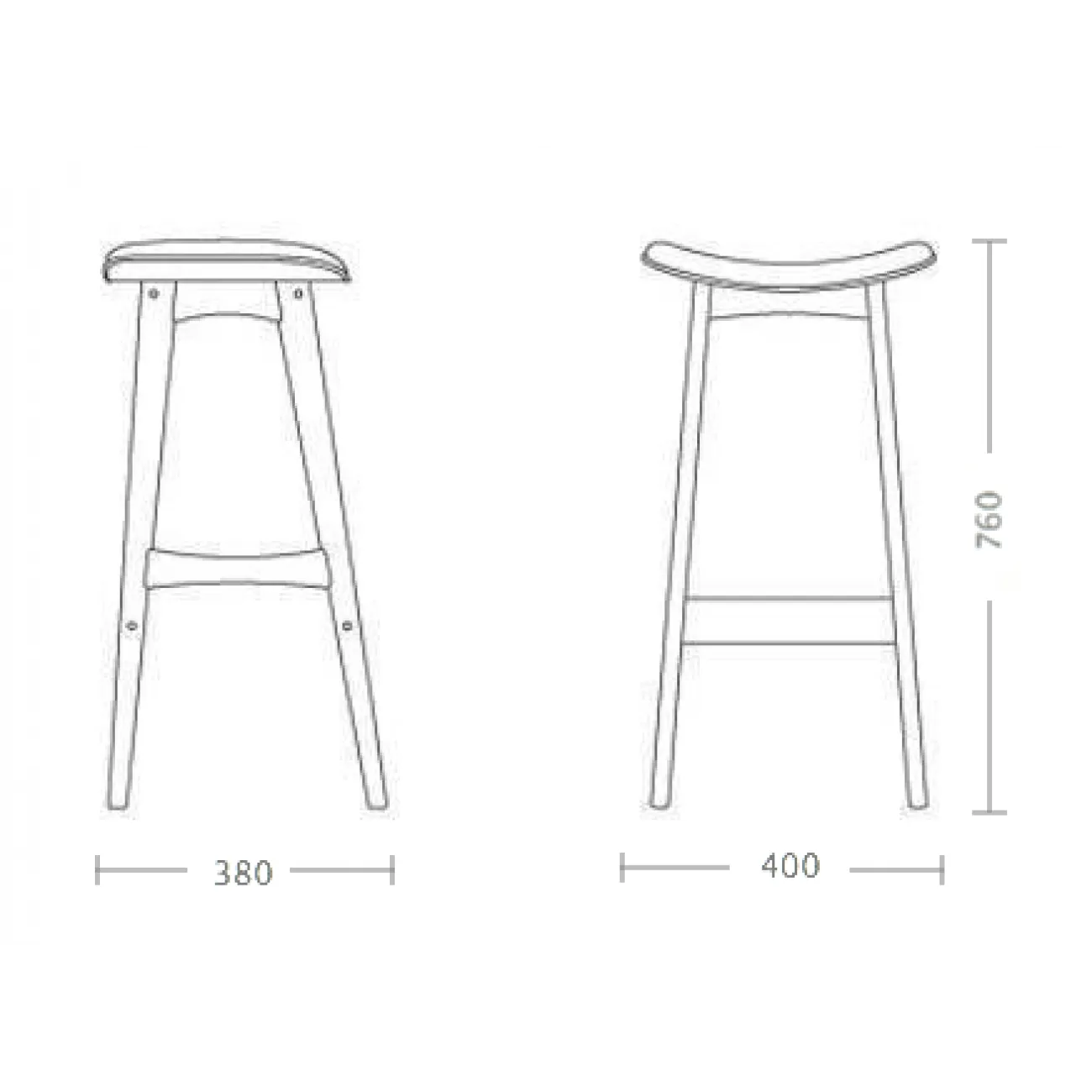 Стул Johannes Andersen Allegra Bar Stool designed by Johannes Andersen		 in 1961 от LaLume