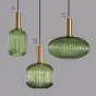 Светильники-подвесы с цветными стеклянными плафонами