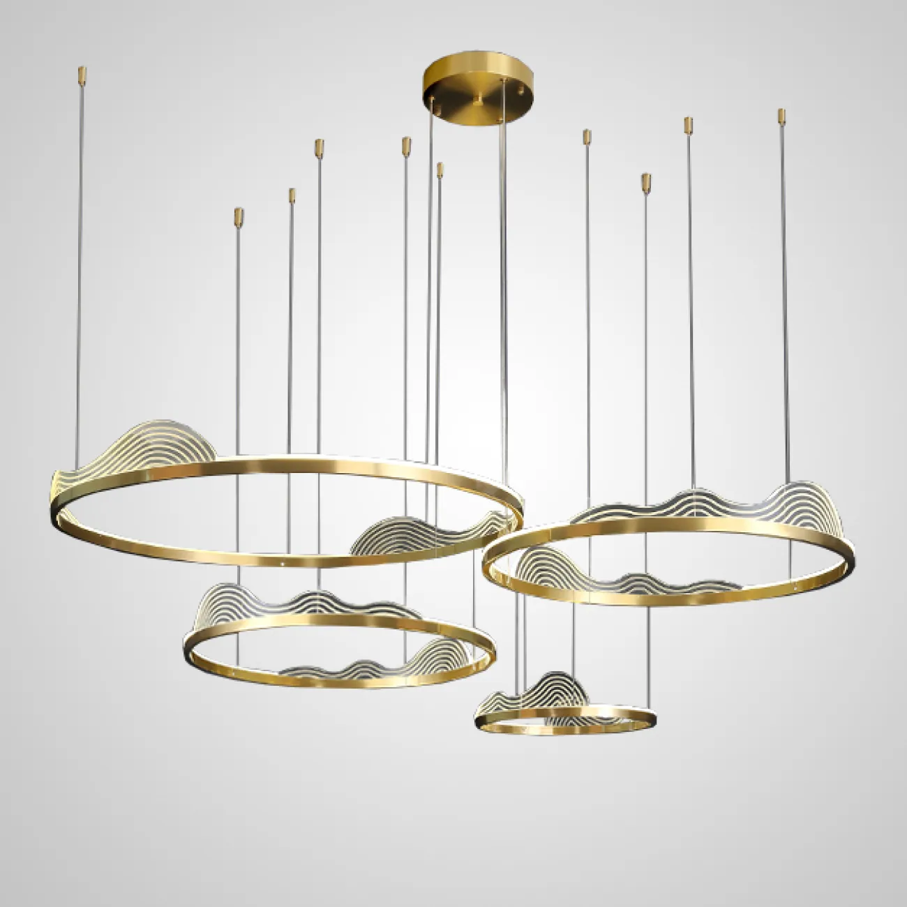 Подвесная люстра HANNA A D D40 D60 D80 D100 4R от ImperiumLoft