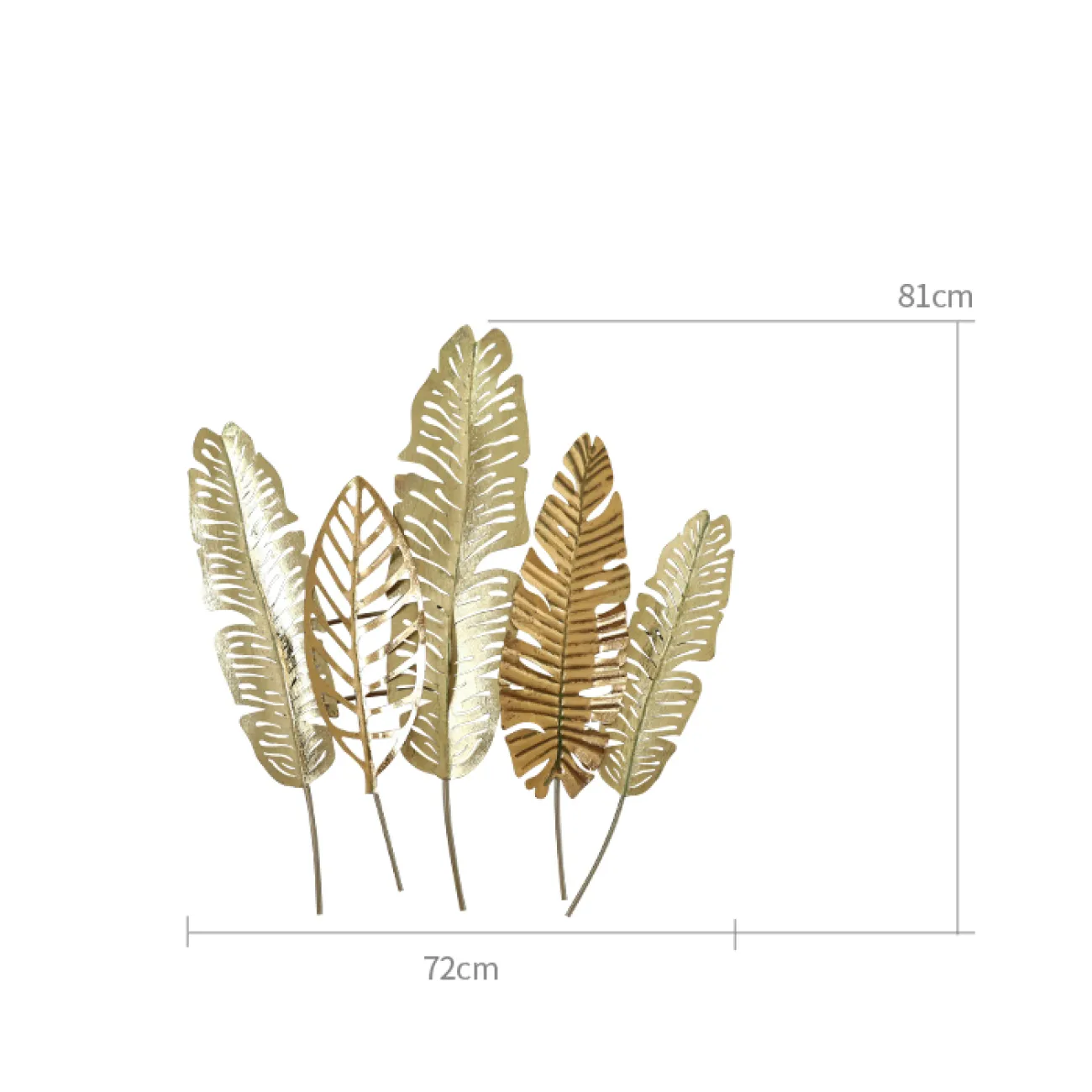 Настенный декор листья LaLume-KKK00136