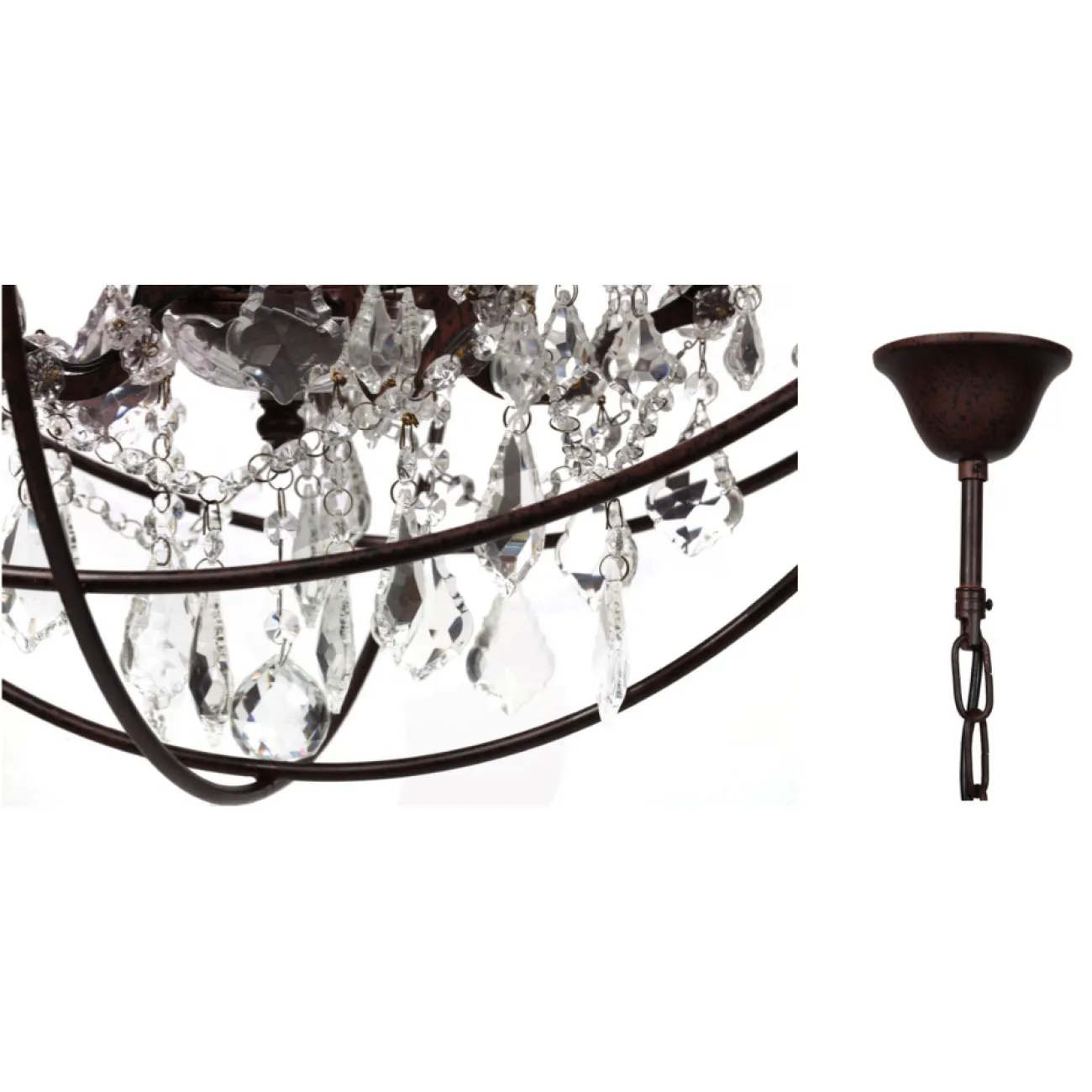 Люстра Foucault's Orb Crystal Chandelier 45 от LaLume