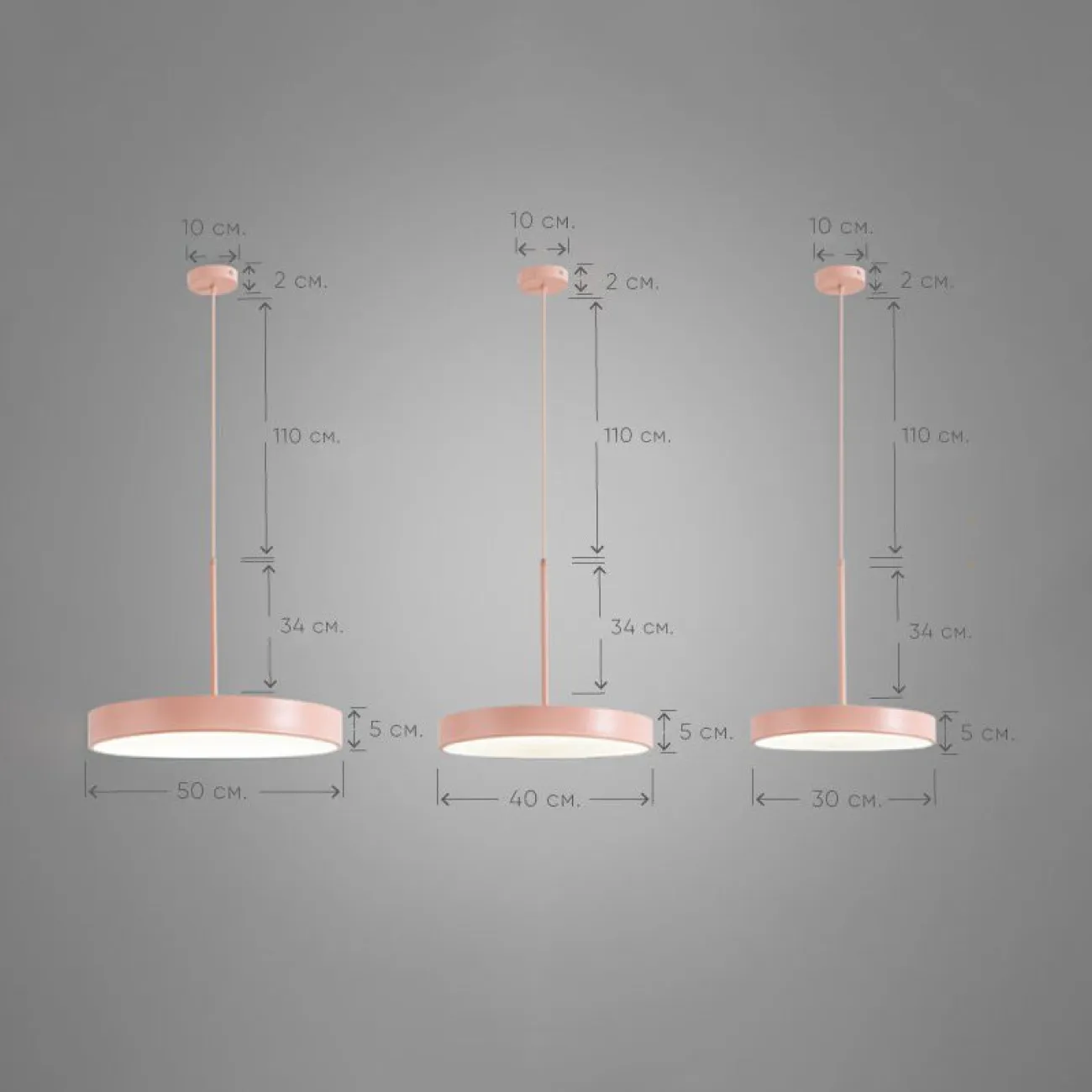 Подвесной светильник TURNA ONE D40 Gray by ImperiumLoft от ImperiumLoft