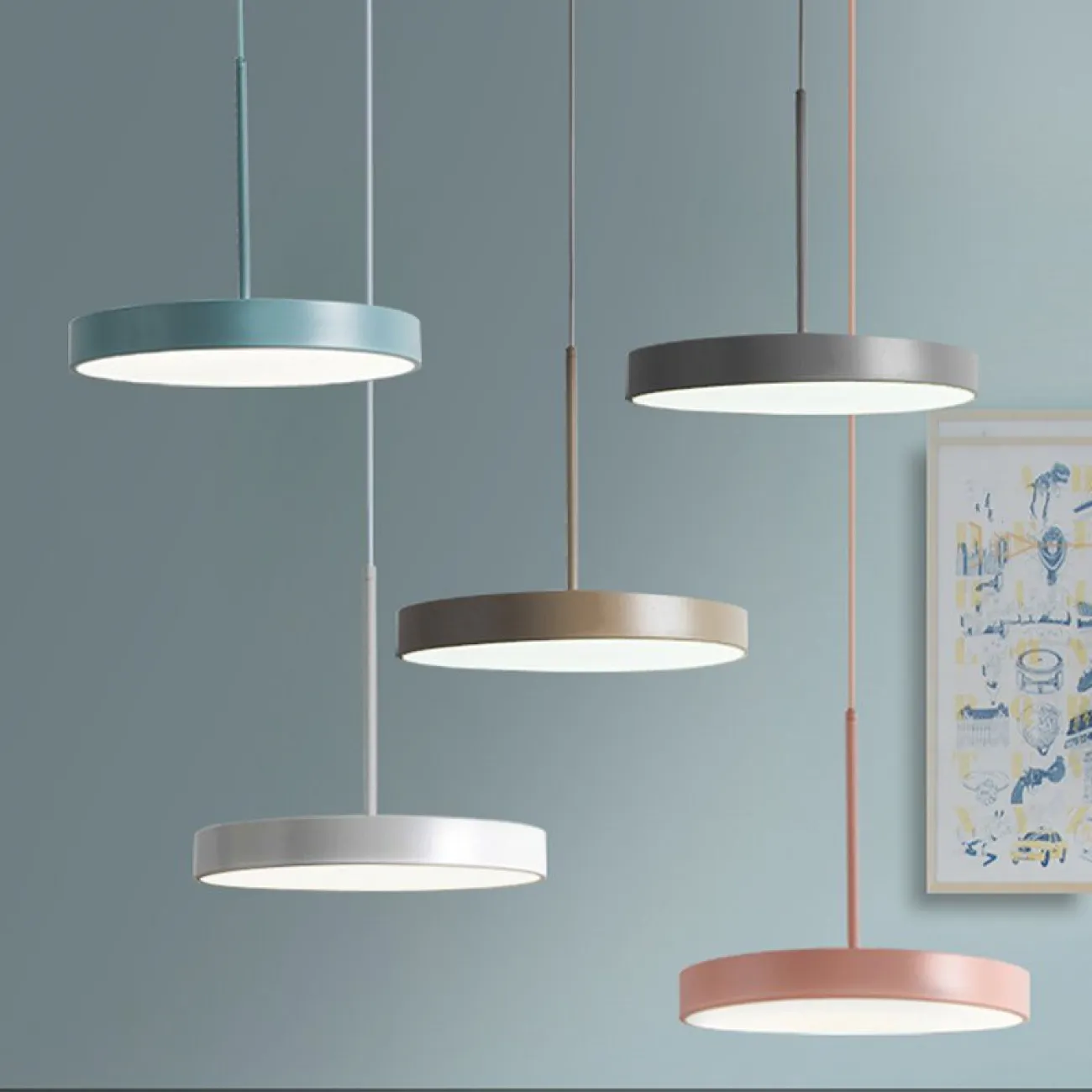 Подвесной светильник TURNA ONE D50 White by ImperiumLoft от ImperiumLoft