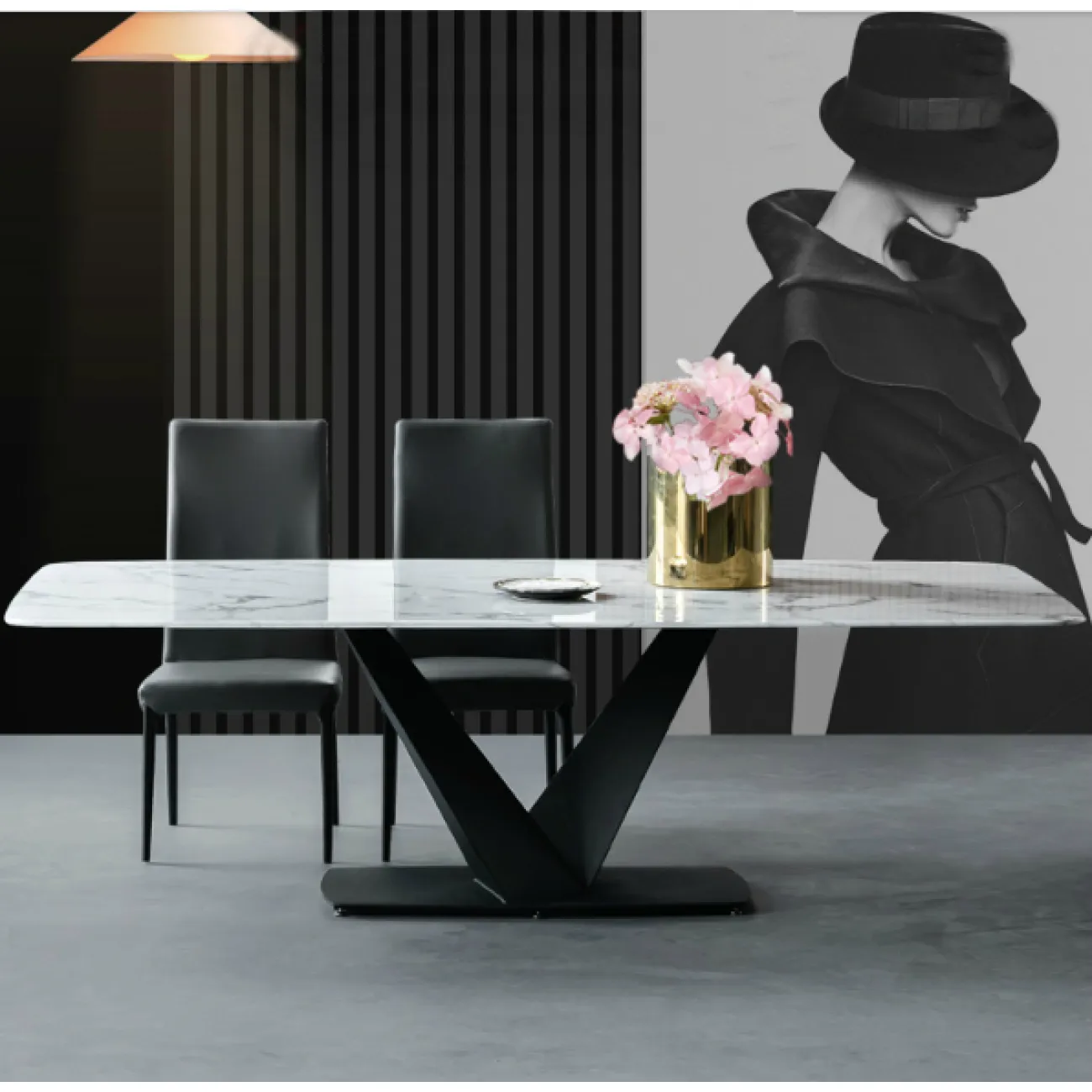 Дизайнерский обеденный стол LaLume-AZ00328