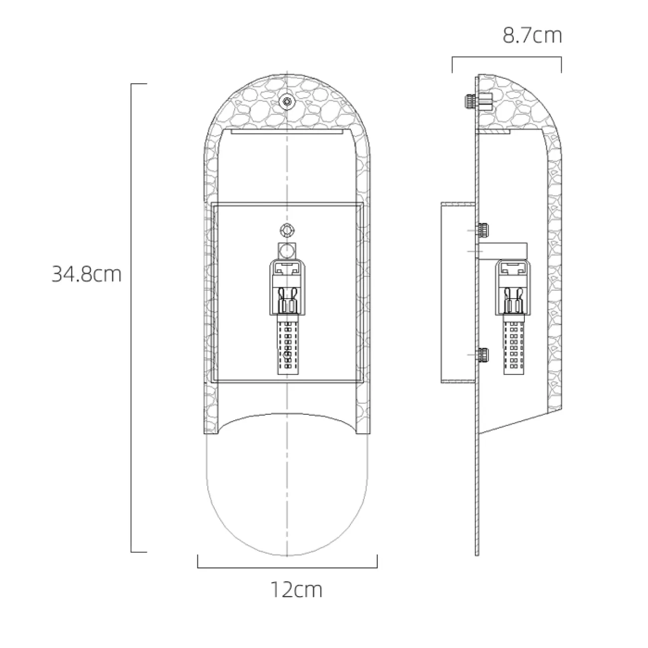 Серия настенных светильников с выгнутым округлым рассеивателем из натурального мрамора VILHO Brass