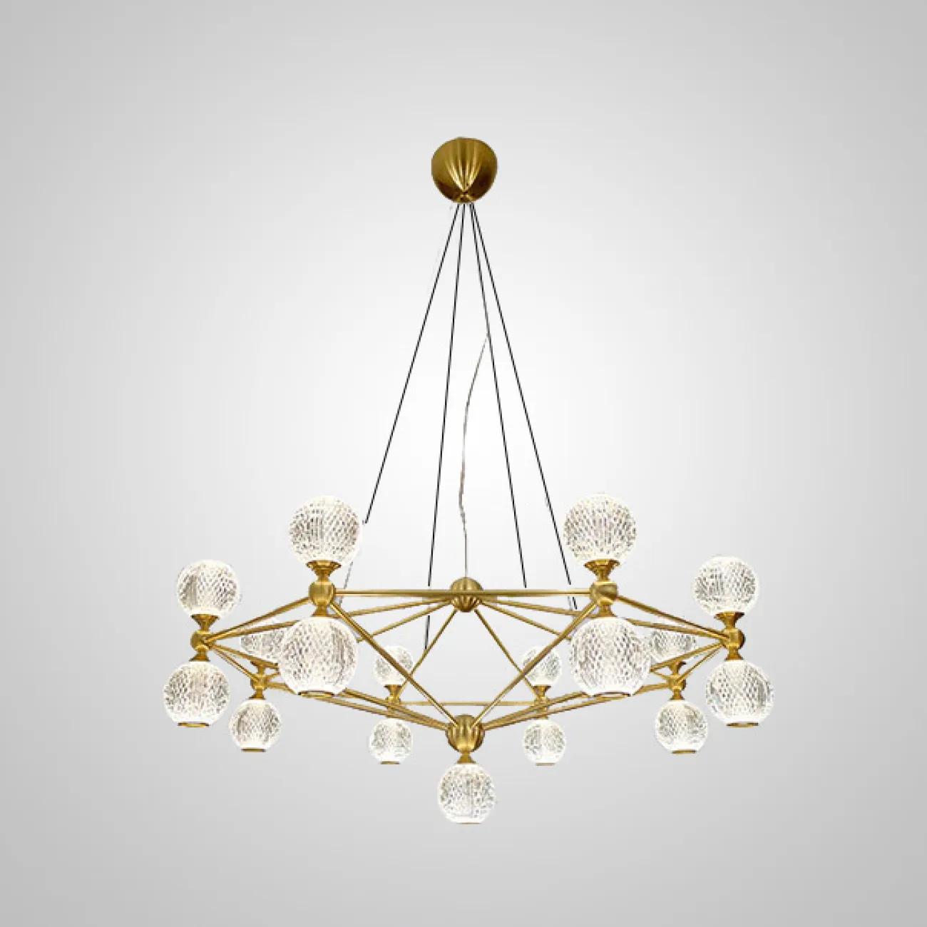 Подвесная люстра TRENTON L9 Gold от ImperiumLoft