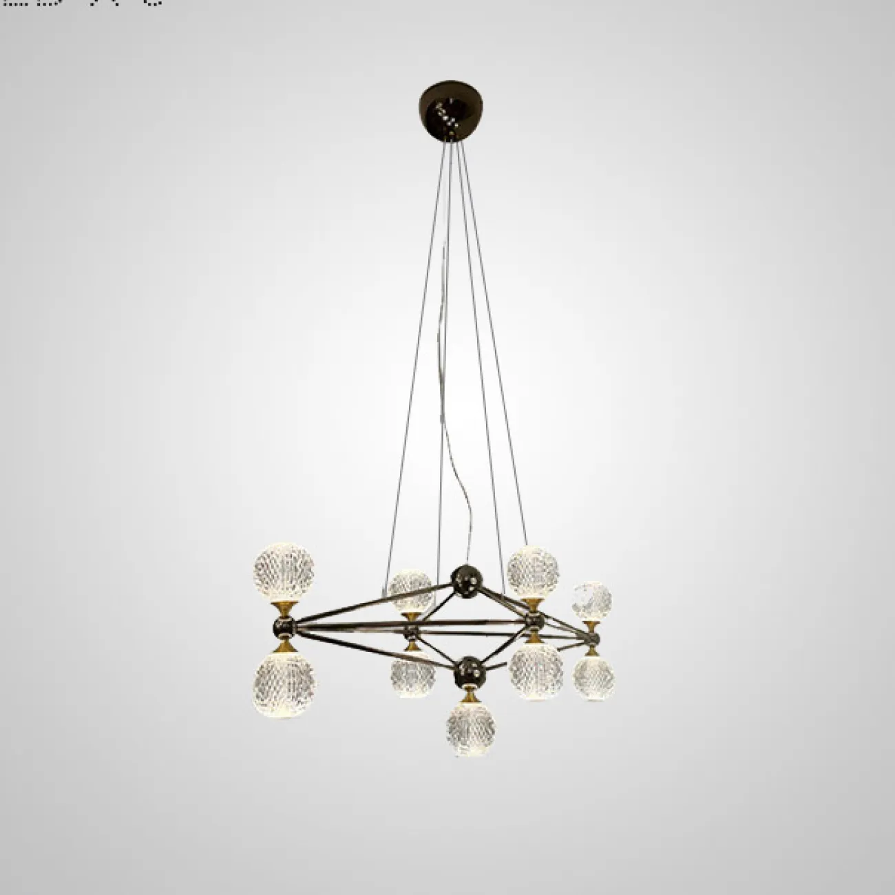 Подвесная люстра TRENTON L13 Black от ImperiumLoft