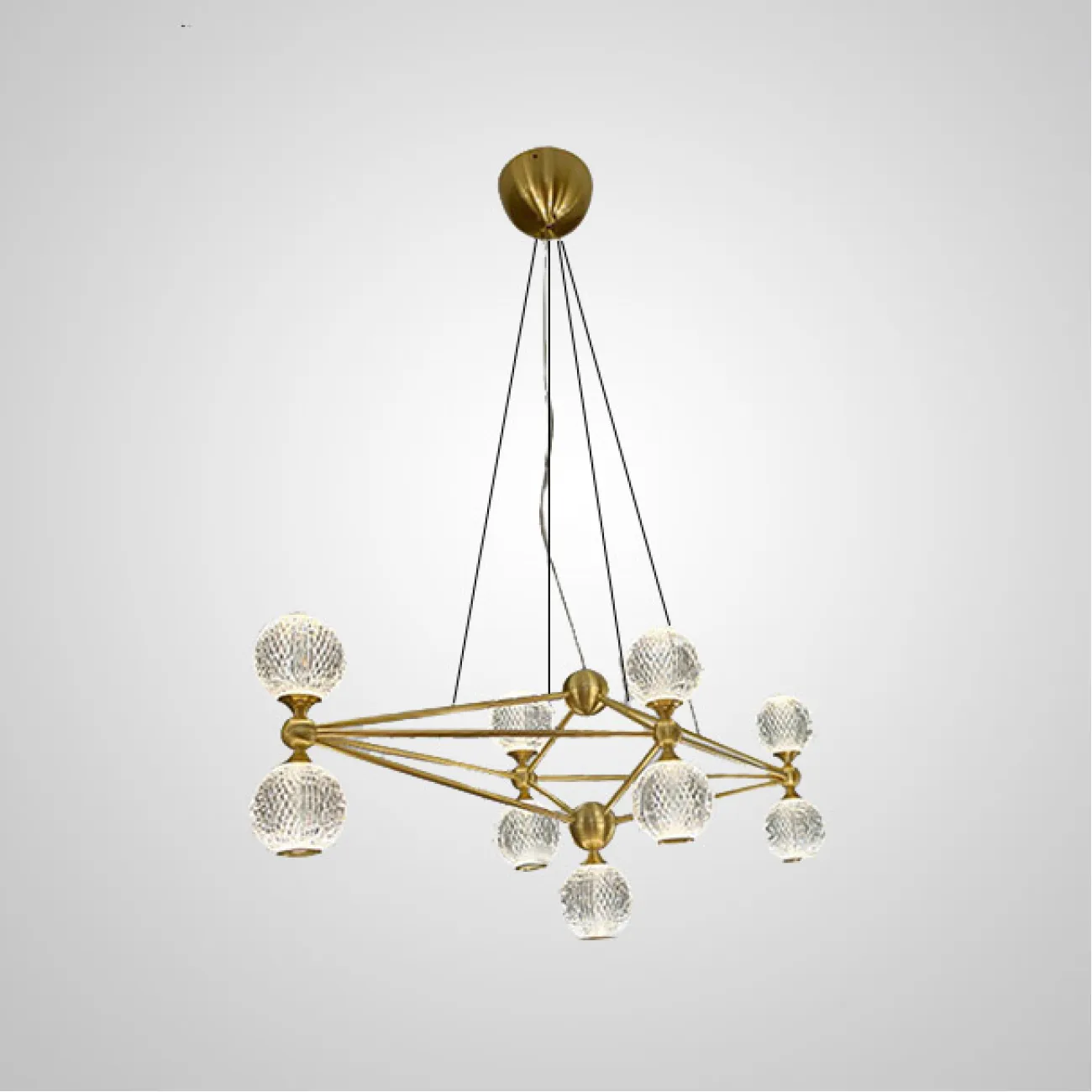 Подвесная люстра TRENTON L9 Black от ImperiumLoft