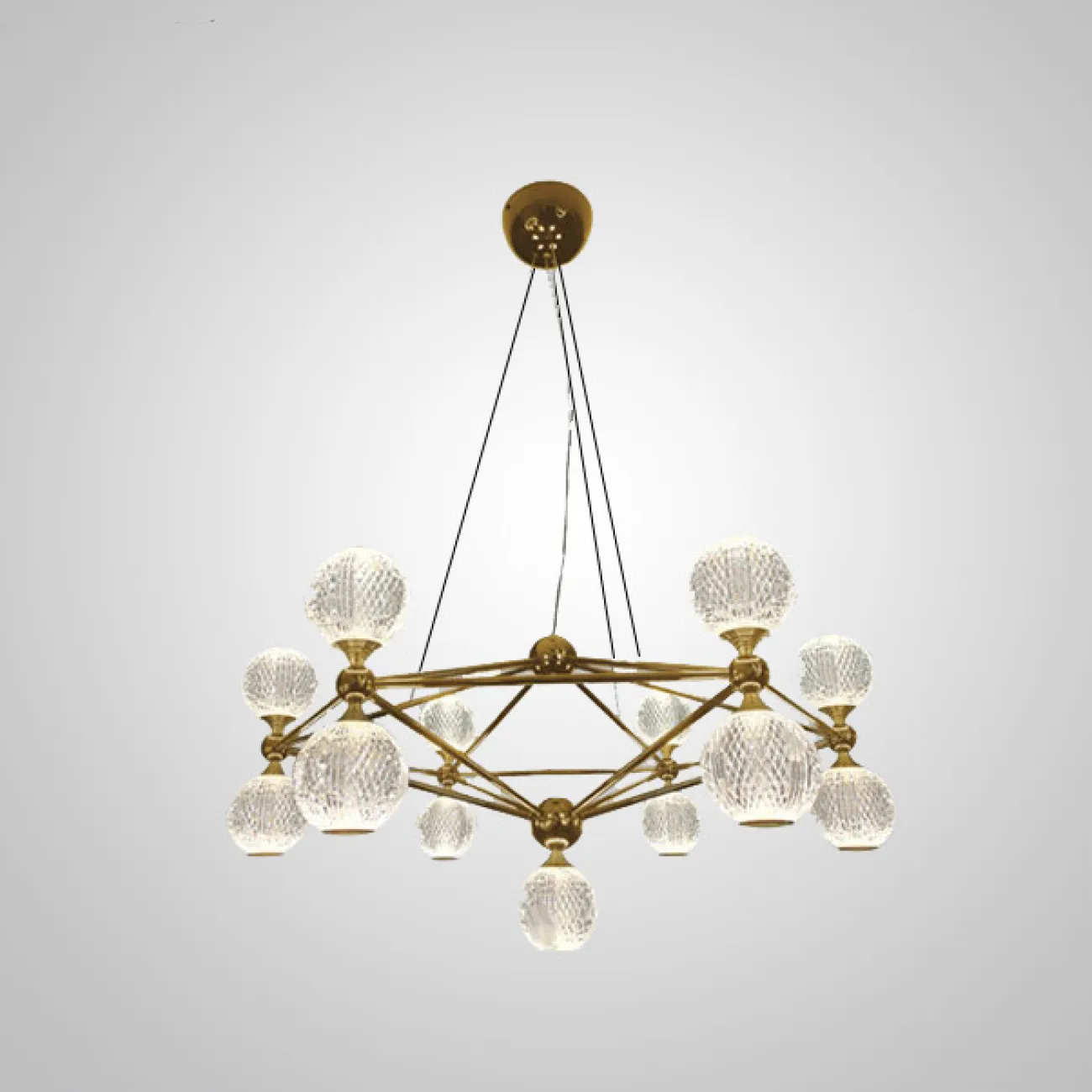 Подвесная люстра TRENTON L9 Gold от ImperiumLoft