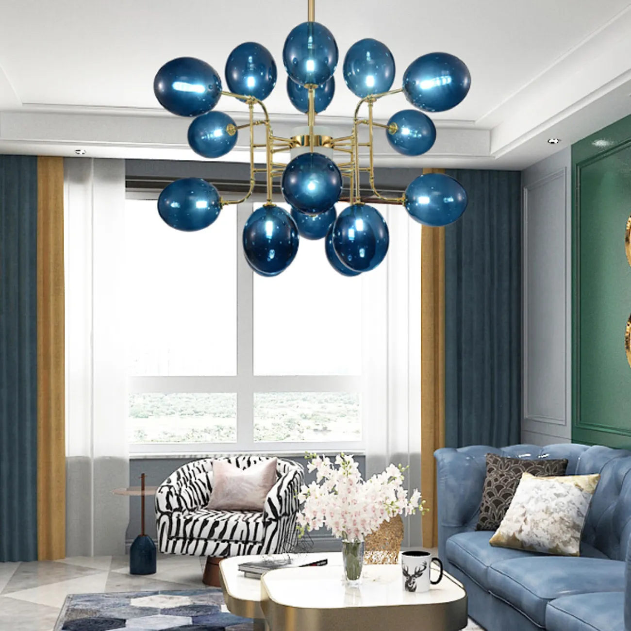 Люстра на штанге COBALT от ImperiumLoft