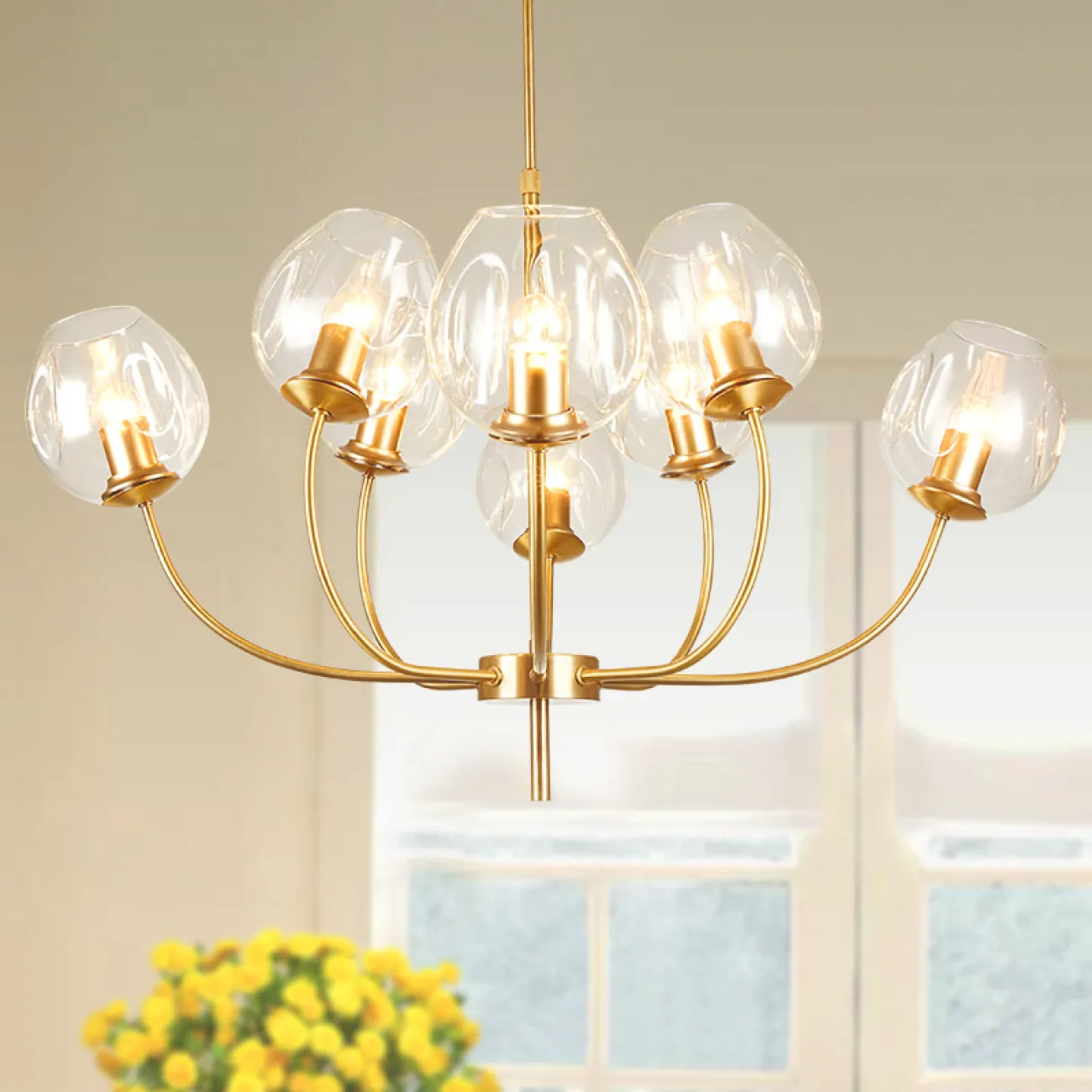 Люстра на штанге BLOOM D103 от ImperiumLoft