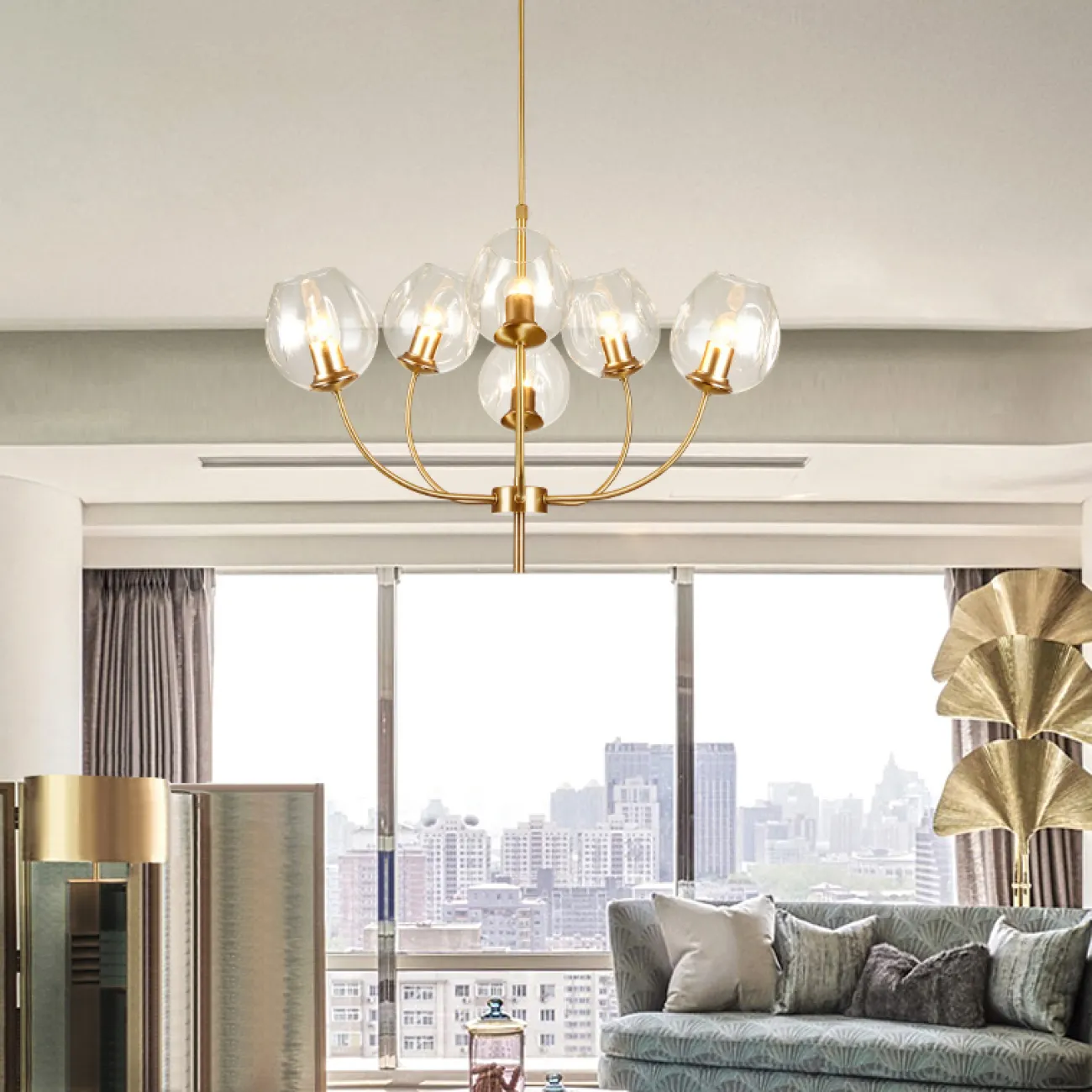 Люстра на штанге BLOOM D77 от ImperiumLoft