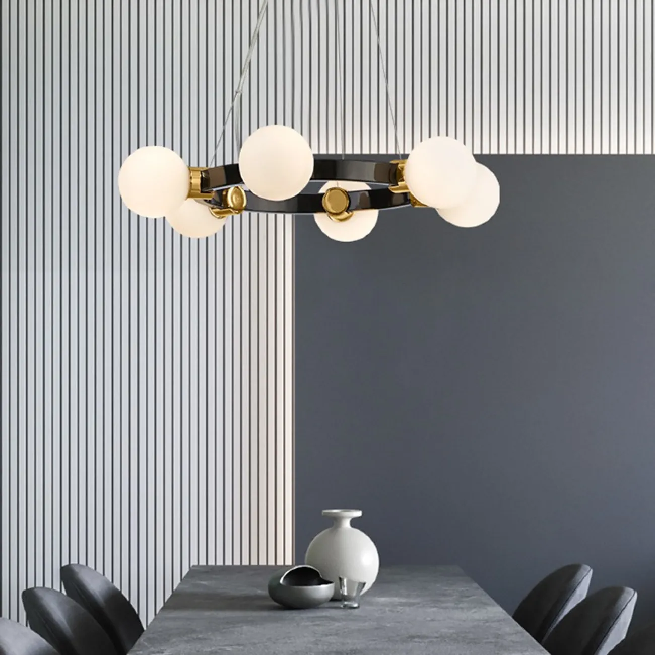 Подвесная люстра FLAMB D82 от ImperiumLoft Подвесная люстра FLAMB D82 от ImperiumLoft