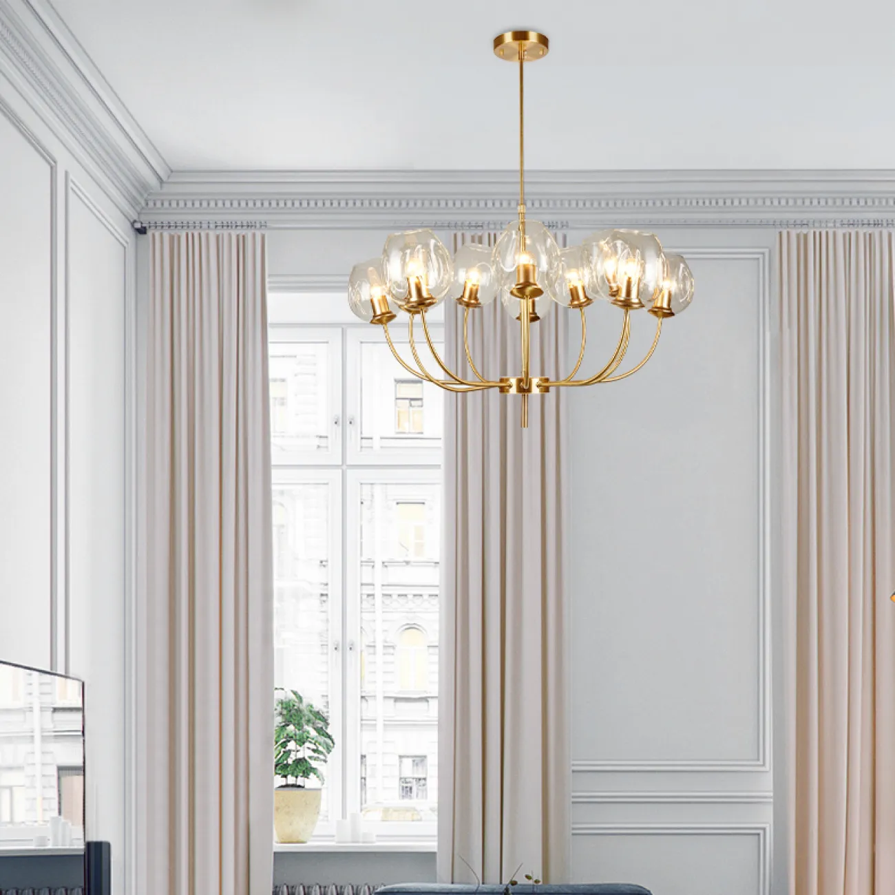 Люстра на штанге BLOOM D77 от ImperiumLoft