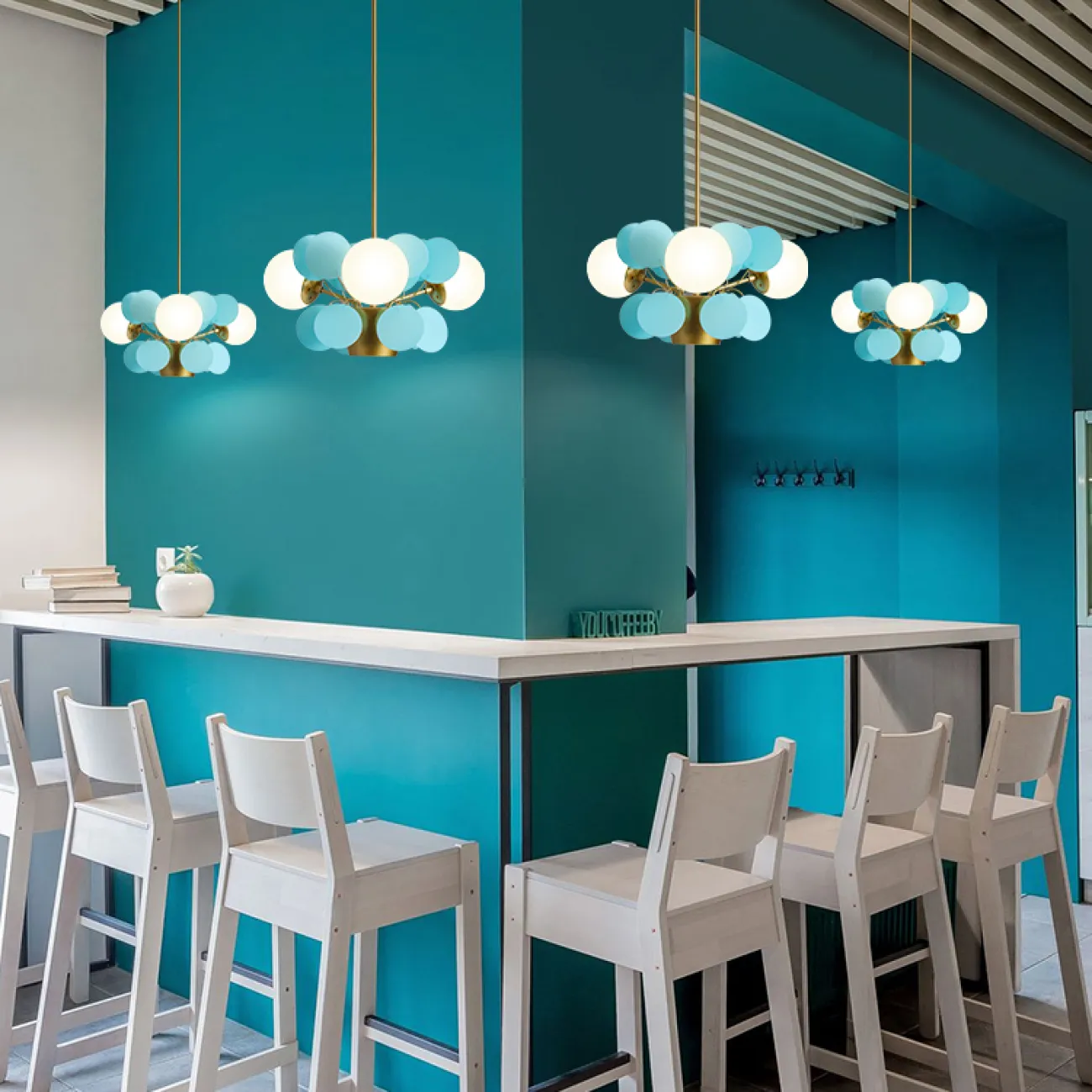 Потолочный светильник MATISSE CH L8 Blue от ImperiumLoft