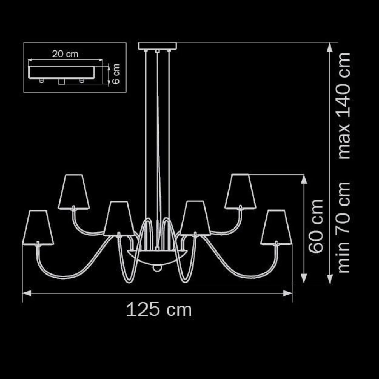 Люстра INNIS CH D125 Gold от ImperiumLoft