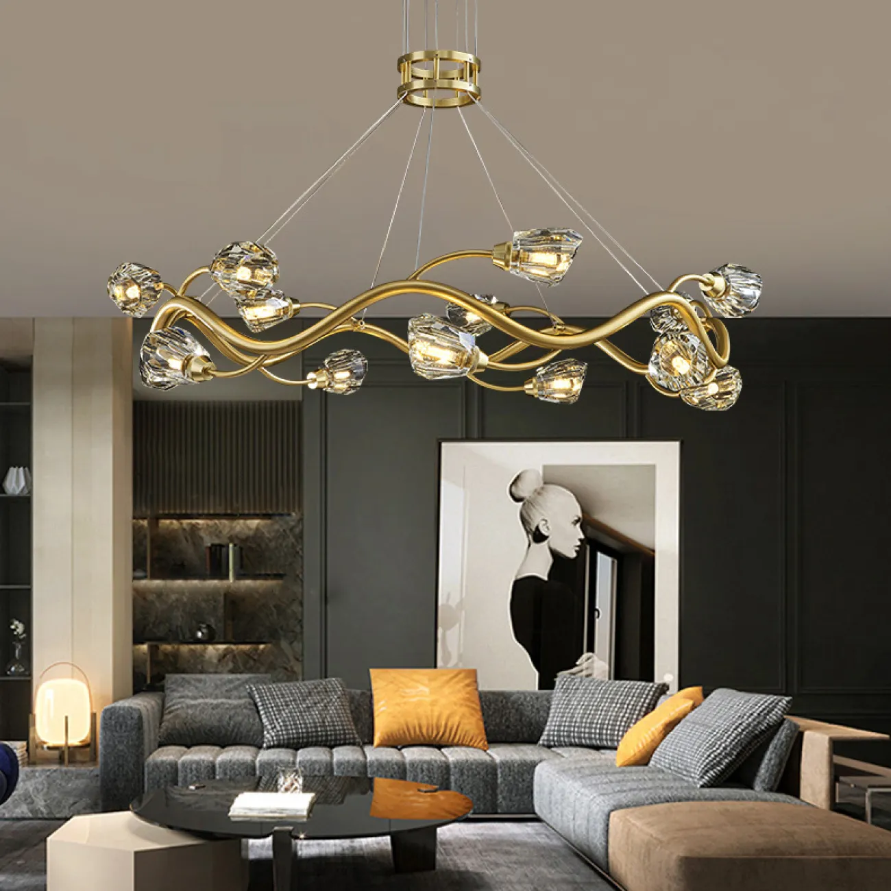 Подвесная люстра ADRIANNA D105 от ImperiumLoft