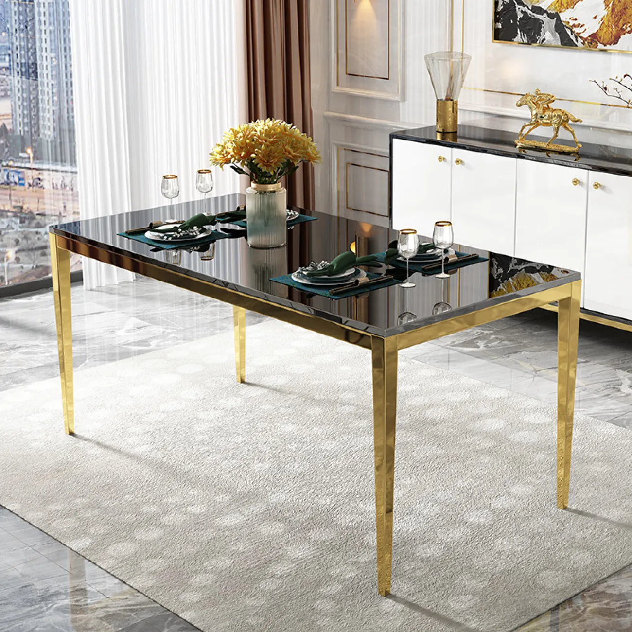 Дизайнерский обеденный стол LaLume-AZ00318