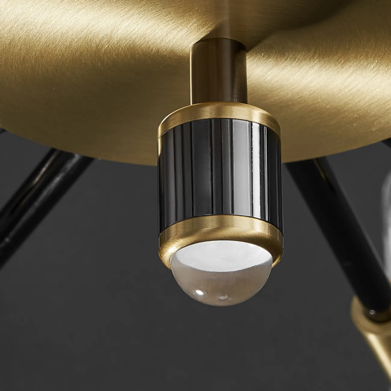 Настенный светодиодный светильник с рельефным плафоном на поворотном рожке с точечным линзированным источником LEONEL