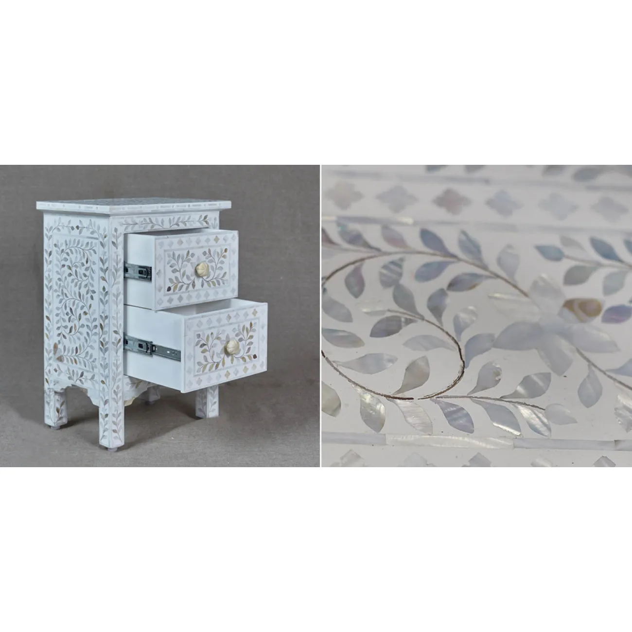 Комод Inlaid Bone Soft Blue c 2 ящиками от LaLume