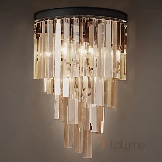 Бра RH Helix Glass Odeon Crystal Amber от LaLume