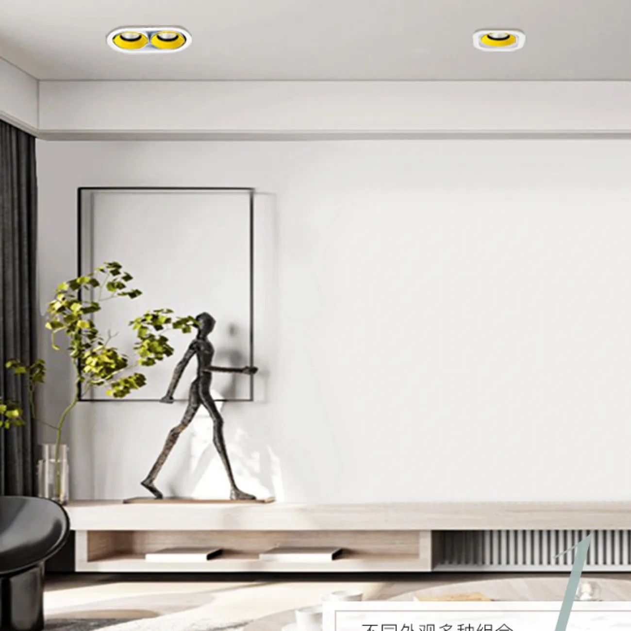 Точечный светильник REXTON B L2 Grey White 3000 К от ImperiumLoft