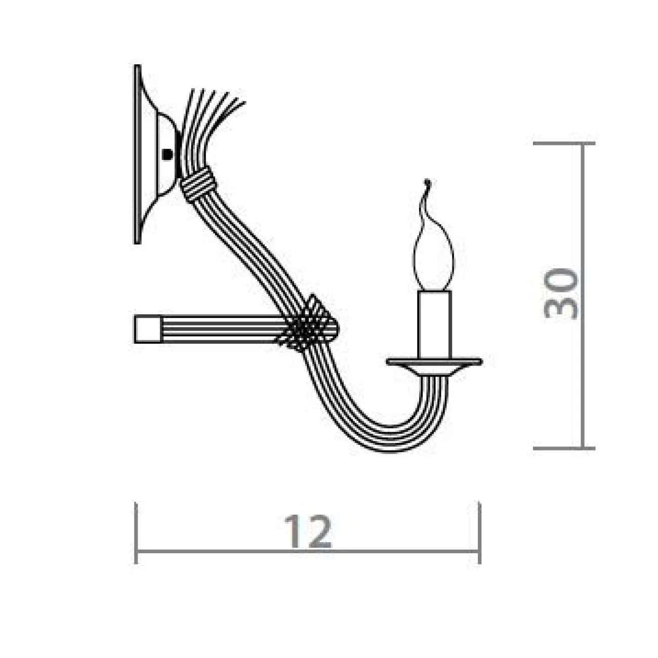 Бра Loft Rope Candle Bra от LaLume