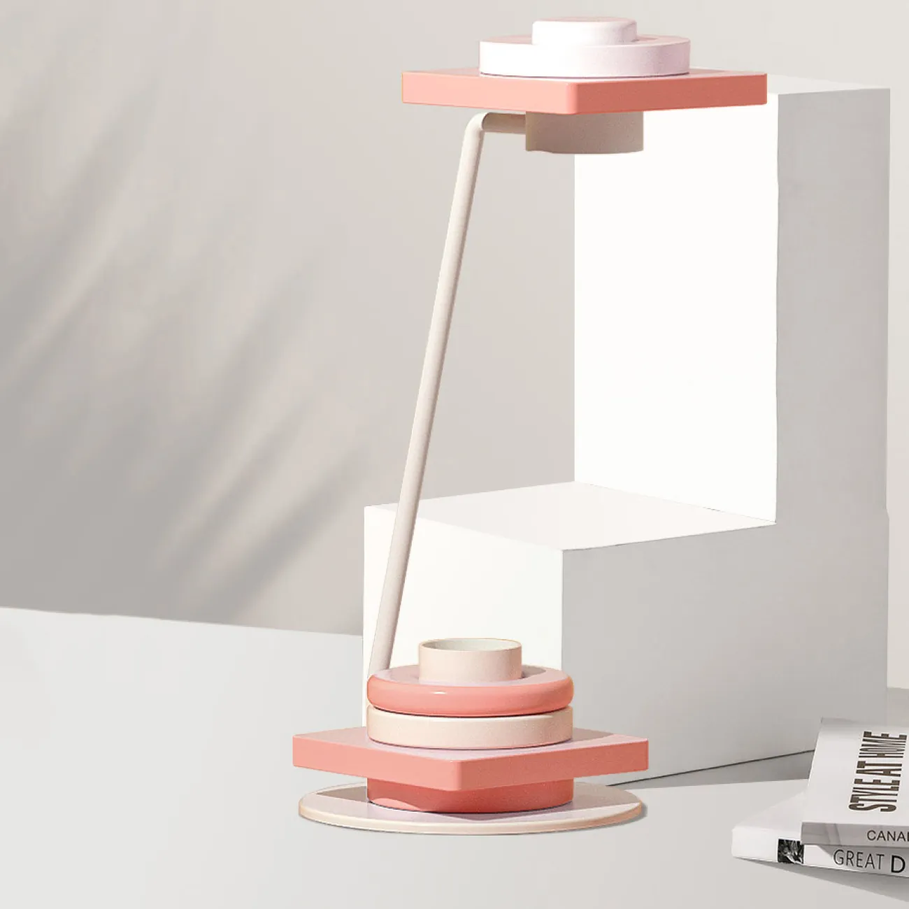 Настольная лампа KIRKE Pink Круг от ImperiumLoft