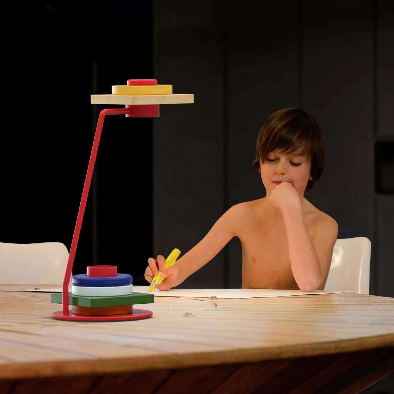 Настольная лампа KIRKE Pink Круг от ImperiumLoft