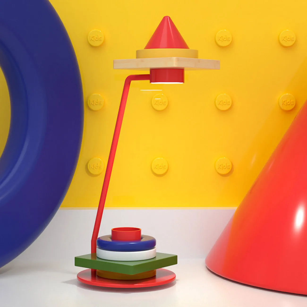 Настольная лампа KIRKE Pink Круг от ImperiumLoft