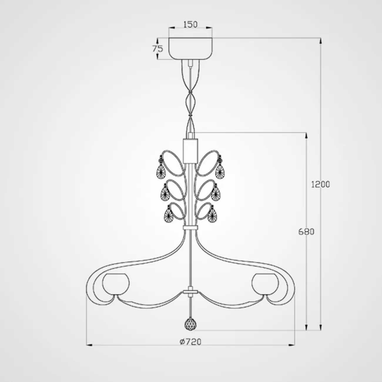 Подвесная люстра AMBIANCE от ImperiumLoft