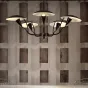Люстра на штанге SHELT D100 White от ImperiumLoft