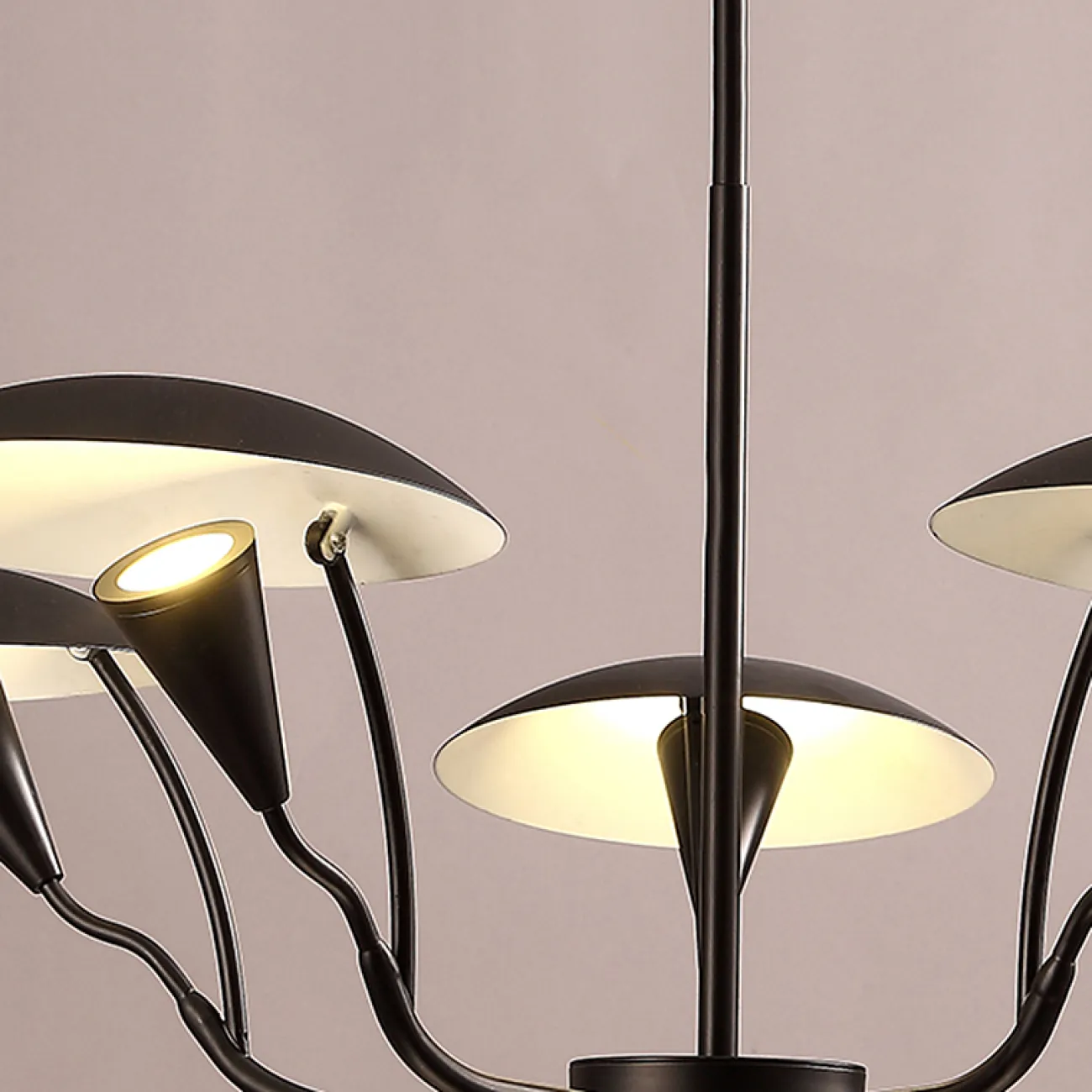 Люстра на штанге SHELT D83 Black от ImperiumLoft