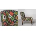 Кресло с зеленым орнаментом KELIM Pattern