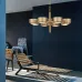 Подвесная люстра Hans-Agne Jakobsson Large Brass Chandelier for Markaryd in Sweden L6