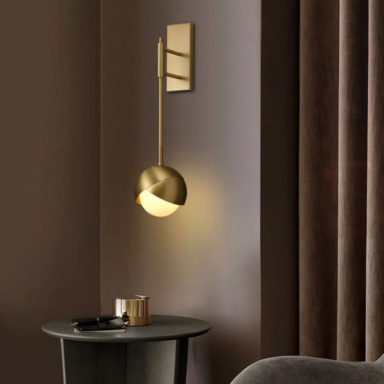 Настенный светильник FLORIS WALL B Bronze Blue от ImperiumLoft