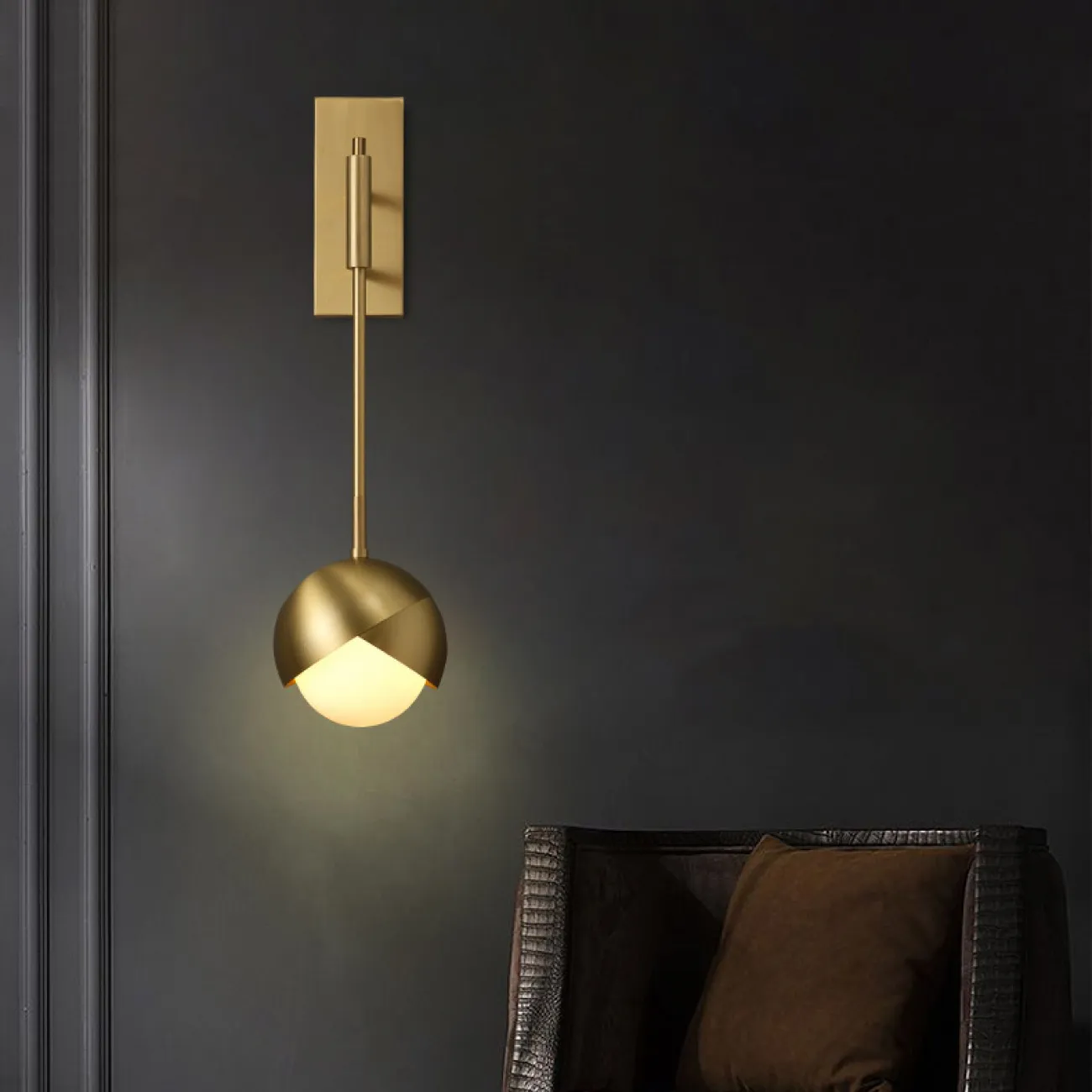 Настенный светильник FLORIS WALL B Bronze Black от ImperiumLoft