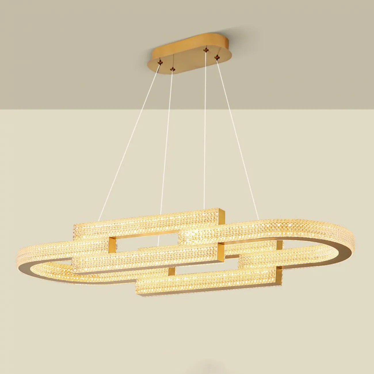 Подвесной светильник LOUELLA  B L90 Brass Трехцветный свет от ImperiumLoft