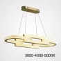 Подвесной светильник LOUELLA  B L90 Brass Трехцветный свет от ImperiumLoft