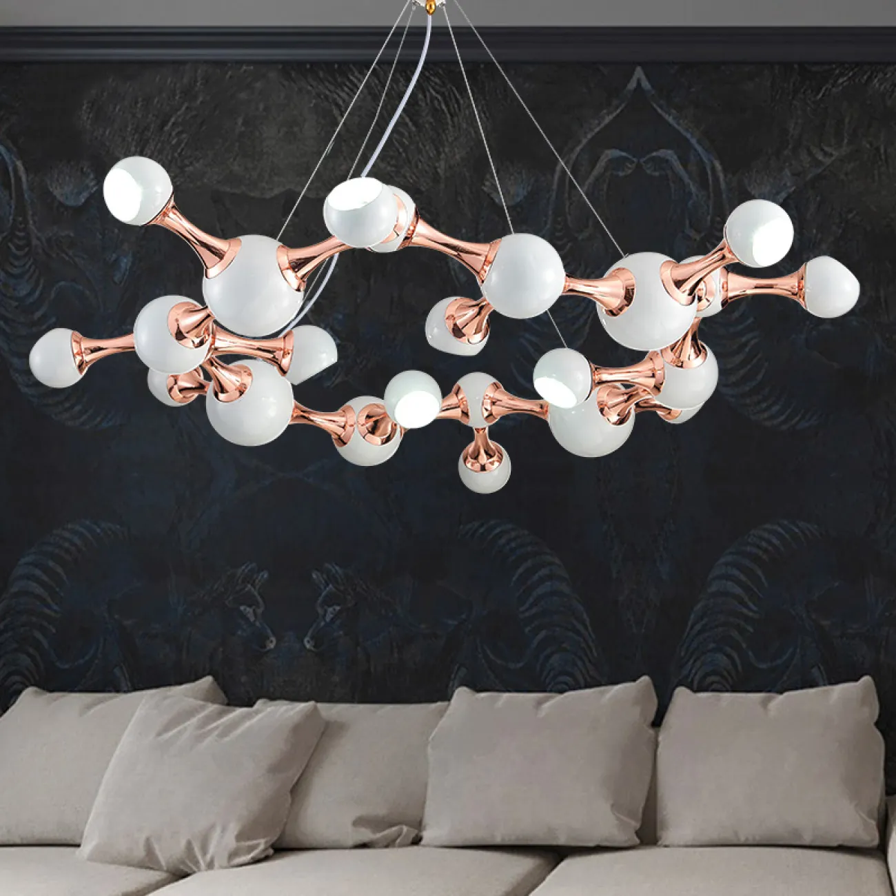 Дизайнерская люстра ATOMIC ROUND SUSPENSION от ImperiumLoft