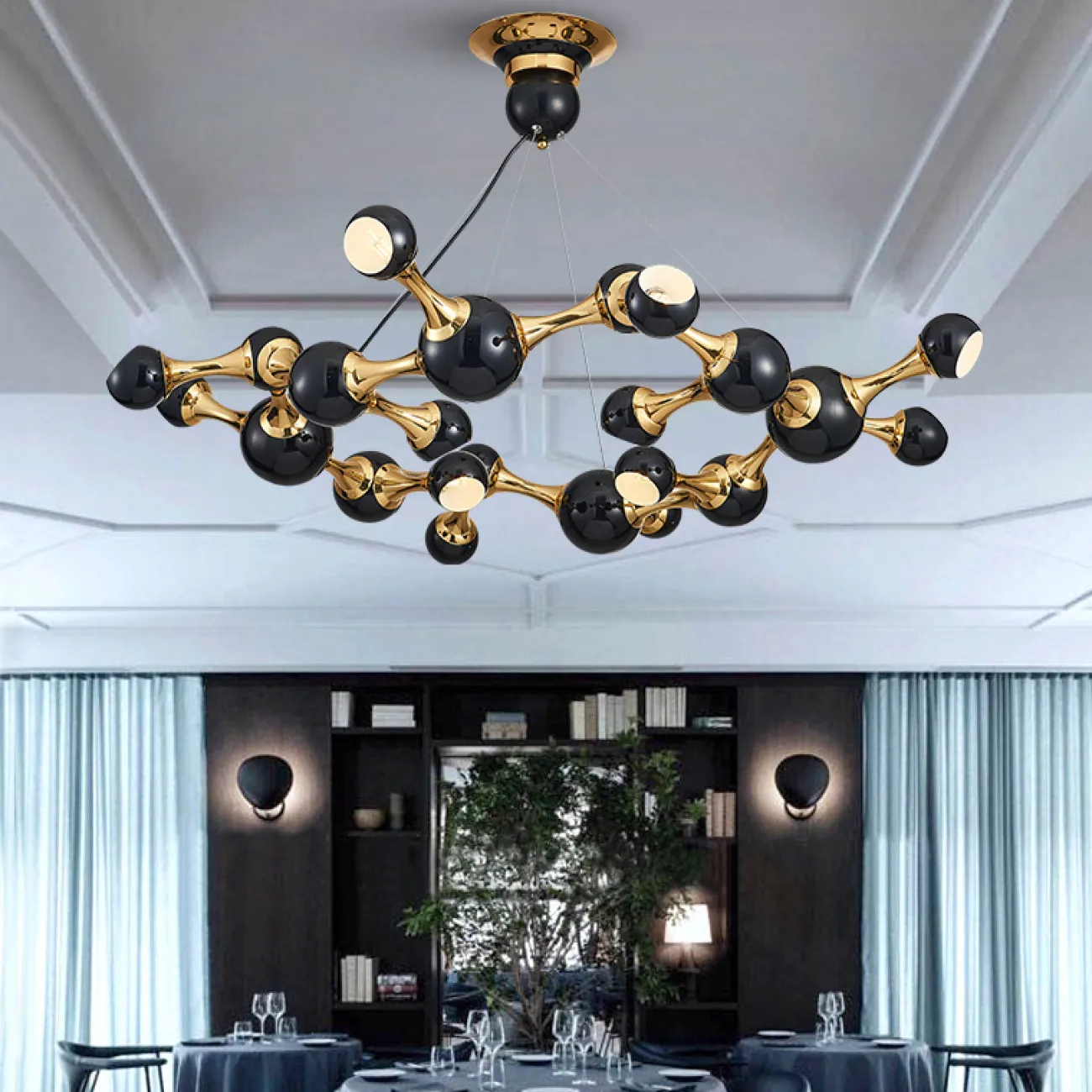 Дизайнерская люстра ATOMIC ROUND SUSPENSION от ImperiumLoft