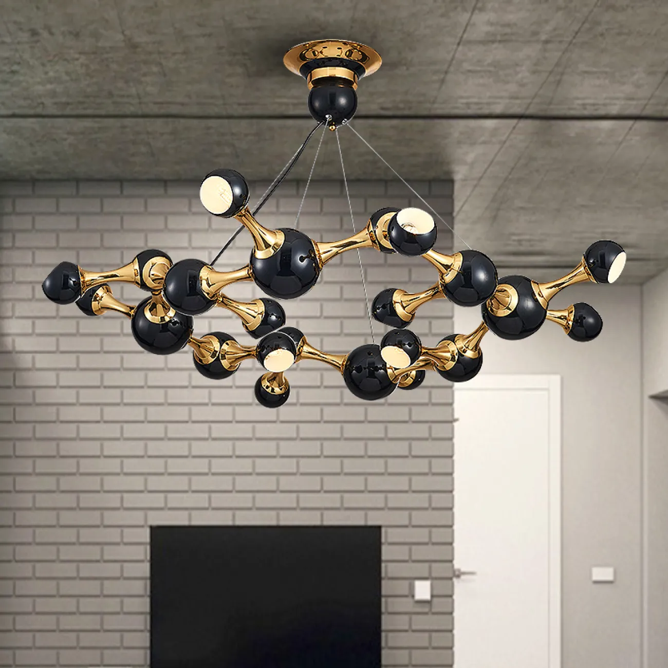 Дизайнерская люстра ATOMIC ROUND SUSPENSION от ImperiumLoft