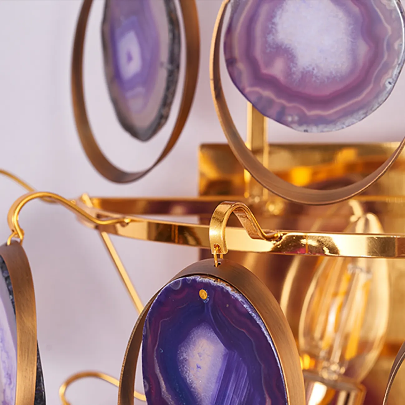 Бра AGATE WALL Purple от ImperiumLoft