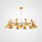Люстра на штанге FRANKA D120 10 lamps Yellow от ImperiumLoft