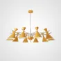 Люстра на штанге FRANKA D120 10 lamps Yellow от ImperiumLoft